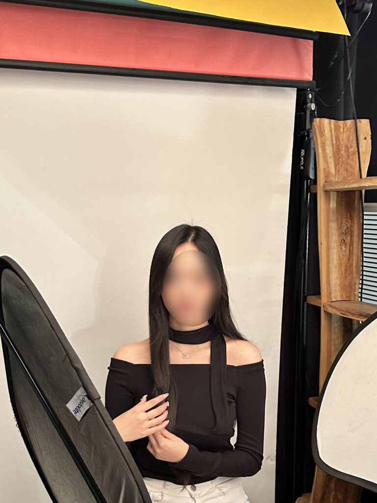 강남역 증명사진 촬영장면1