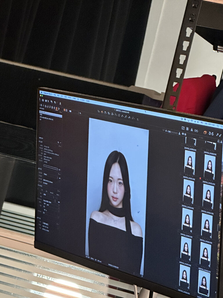 강남역증명사진 촬영장면3